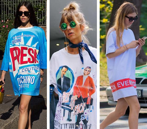 懒人福音来了中长款T恤你还在当睡衣穿吗？这样穿减龄又时髦